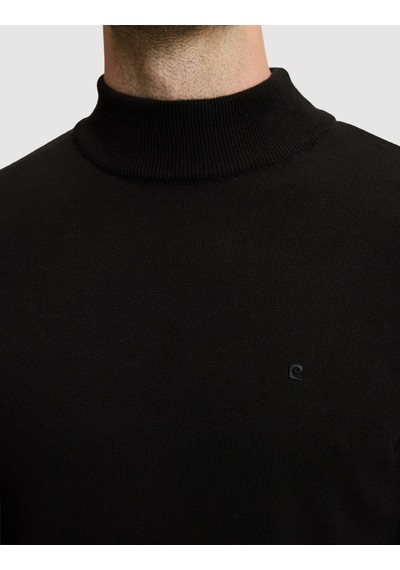 Pierre Cardin Siyah Slim Fit Basic Kazak 50331459-vr046