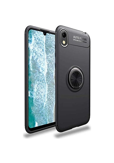Huawei Y5 2019 Kılıf Siyah-siyah Draco Yüzüklü Silikon  Esnek İnce  Geliştirilmiş Dayanıklı Darbe Karş Diğer