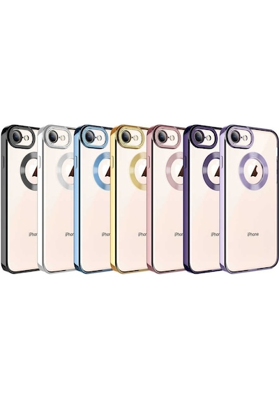 Apple Uyumlu iPhone Se 2020 Kılıf Kamera Korumalı Logo Gösteren Zore Omega Kapak