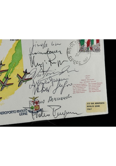 İtalyan Hava Kuvvetleri 1976 Italy - Frecce Tricolori - Limited Islak İmzalı