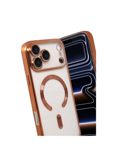 Apple İphone 17 Pro Uyumlu Kross Magneticsafe Kapak - Turuncu