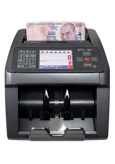 Pro New 80 Karışık Para Sayma Makinesi, Tl Ve Euro Karışık, Usd Adet Sayım + Müşteri Ekranı