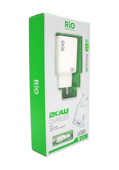 Riotech 20w Hızlı Şarj Adaptörü Ve Usb-c Kablosu