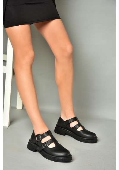Fox Shoess996019109 Siyah Kadın Ayakkabı Siyah