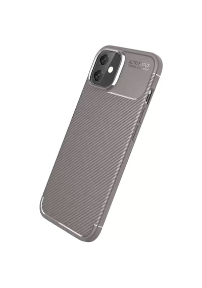 Mey İthalat Apple iPhone Uyumlu  11 Kılıf Auto Focus Karbon Kapak - Gri