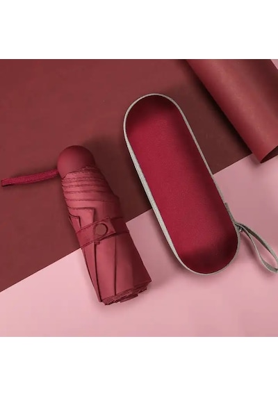 Blisspremium Özel Kılıflı Bordo Şemsiye Bordo