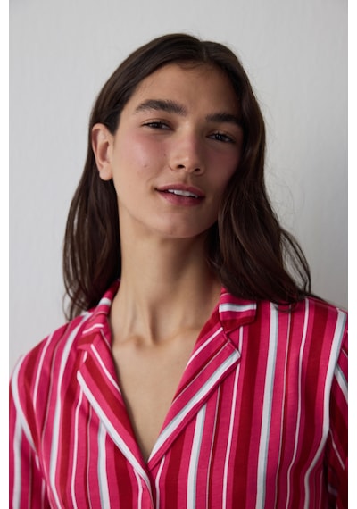 Penti Fuşya Bloom Stripes Gömlek Pantolon Pijama Takımı Pnmeqow425sk-fc3 Fuşya Penti Fuşya Bloom Stripes Gömlek Pantolon Pijama Takımı Pnmeqow425sk-fc3 Fuşya