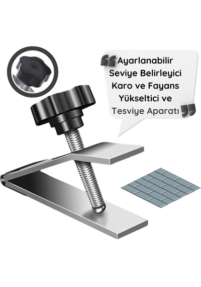 Ayarlanabilir Seviye Belirleyici Fayans Yükseltici Aparat