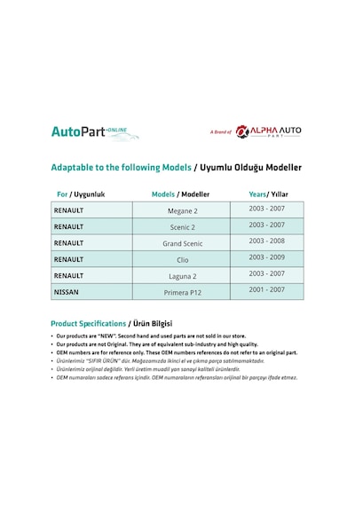Renault Megan 2 için Dış Kapı Kolu Anahtar Deliği Kapağı