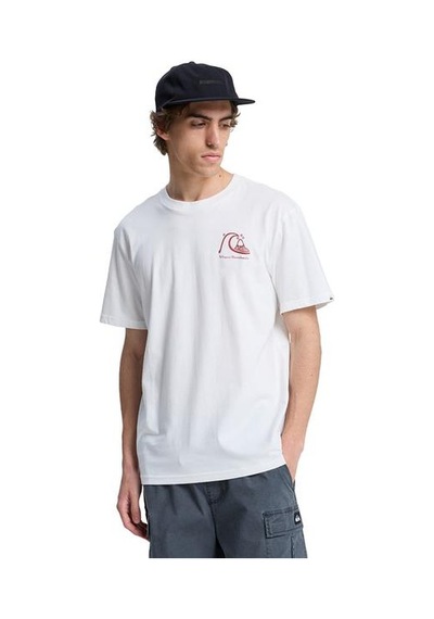 Quiksilver Evo Bs Erkek Beyaz Tişört