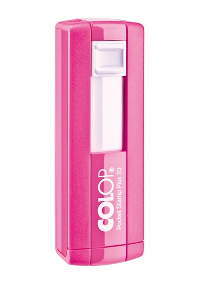 Colop Cep30 Kaşe Pembe Kasa Siyah Keçe - 18 x 47 MM