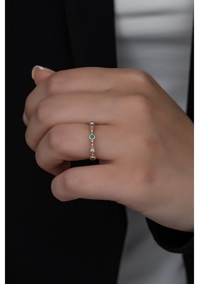 Gümüş Prenses Yüzük Rose Gold Kaplama 925 Ayar Gümüş Rose Gold (511779911)