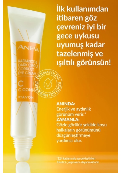 Avon Anew Radiance Koyu Halkalar İçin Göz Kremi 3 x 15 ML