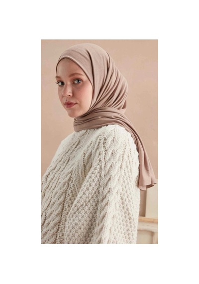 Ardün Hijab Bej Luxury Penye Şal Bej - 665598080 Bej