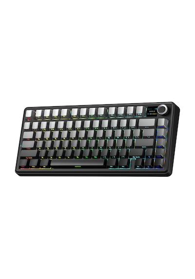 Aula F75 Max Mekanik Rgb Tkl Reaper Switch Kablosuz Makrolu Hot Swap Klavye Gri