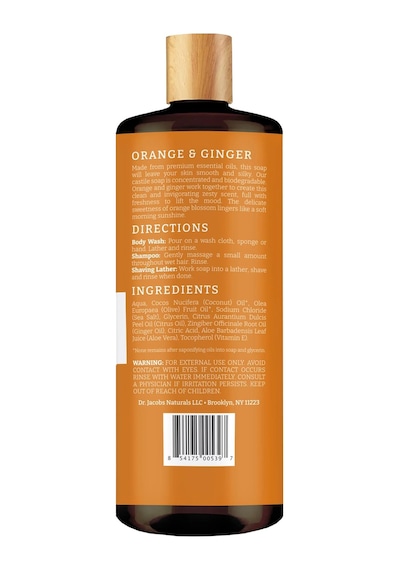 Dr. Jacobs Naturals Portakal Ve Zencefil Özlü Bitkisel Duş Jeli 946ml Portakal