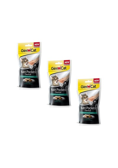 GimCat Nutri Pockets Dental Kedi Ödülü 3 x 60 G