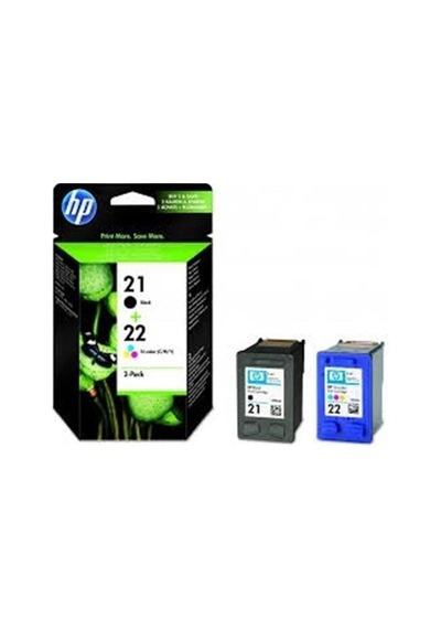 Hp 21 Siyah/22 Üç Renkli 2'Li Paket Mürekkep Kartuş (Sd367ae)