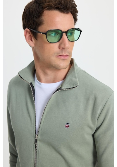 Tudors Erkek Slim Fit Dar Kesim Pamuklu Tam Fermuarlı Çift Cepli Dik Yaka Yeşil Sweatshirt Hırka-41893 Yeşil Tudors Erkek Slim Fit Dar Kesim Pamuklu Tam Fermuarlı Çift Cepli Dik Yaka Yeşil Sweatshirt Hırka-41893 Yeşil