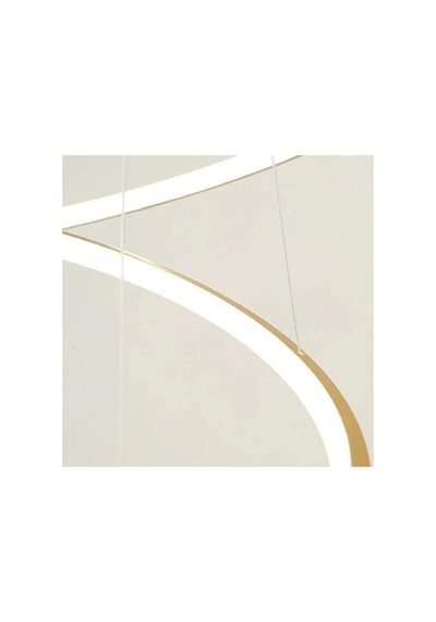 Gold Led Avize Coda 60 Cm