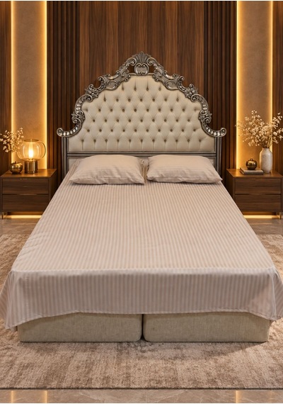 Home Kadife Confort 6 Parça Çift Kişilik 230 X 240 Uyku Seti Krem