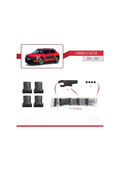 Citroen C4 Cactus 2014 Ve Sonrası Fly Model Ara Atkı Tavan Barı G