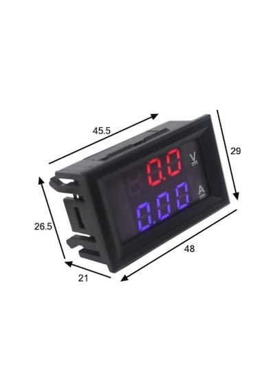 Dijital Voltmetre Dijital Ampermetre Dc 0-100V 10A