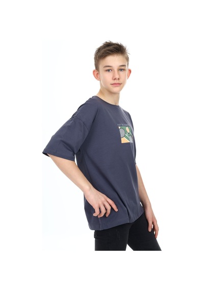 Toontoy Kids Toontoy Erkek Çocuk Play Like Baskılı Tişört Füme