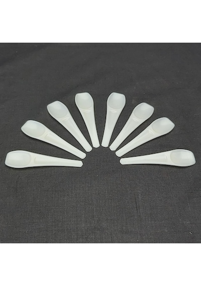 Plastik Dondurma Kaşığı Tatlı Kaşığı 750 Adet 9 CM Çok Renkli