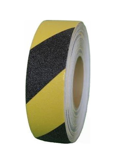 Sarı Siyah Merdiven Ve Zemin Kaydırmaz Kaymaz Bant 50Mm X 25 Mt (110071950)