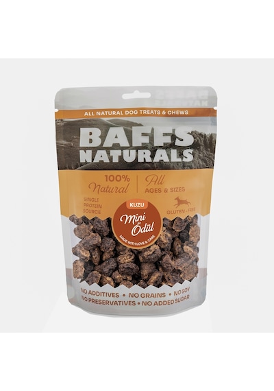 Baffs Naturals Kuzu Mini Atıştırmalık Köpek Ödül Maması 100 G