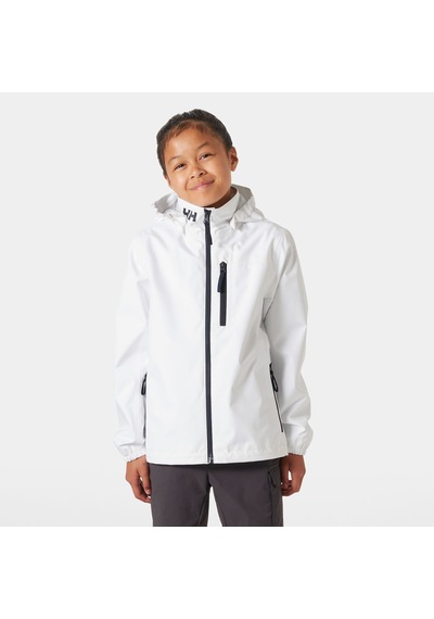 Helly Hansen Jr Crew Hooded Yağmurluk Mont Beyaz