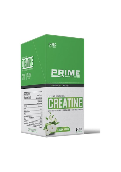 Prime Nutrition Creatine 24 Saşe X 6 Gram Yeşil Elma - Kreatin Monohidrat %100 Mikronize Tek Kullanımlık Paket