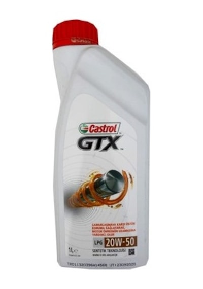 Castrol Gtx 20W-50 LPG Sentetik Motor Yağı 1 L