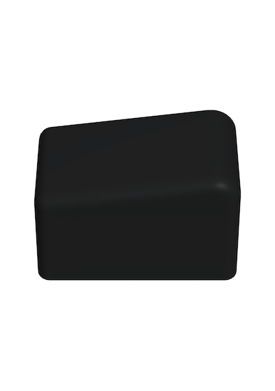Cateksss Kaydırmaz Merdiven Ayağı Plastiği Merdiven Pabucu 20x40 Mm Siyah - 34 Lü Paket