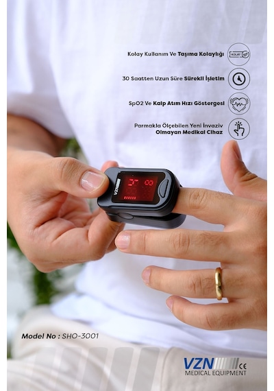 Pulse Oksimetre Pulseoksimetre Saturasyon Spo2