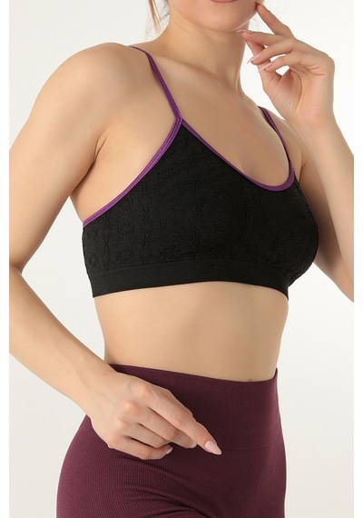 Gigotto Seamless Kabartma Desenli Büstiyer 001