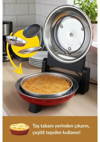 Dr.maya Pro Plus 1400 W Taş Fırın Pizza Makinesi