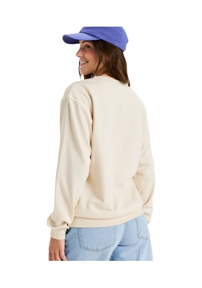 Roxy Roxy Surf Stoked Crew Terry Vint. Kadın Sweatshirt Tec0 Ekru