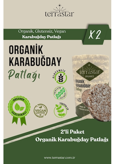 Terrastar Organik Karabuğday Patlağı 2'li