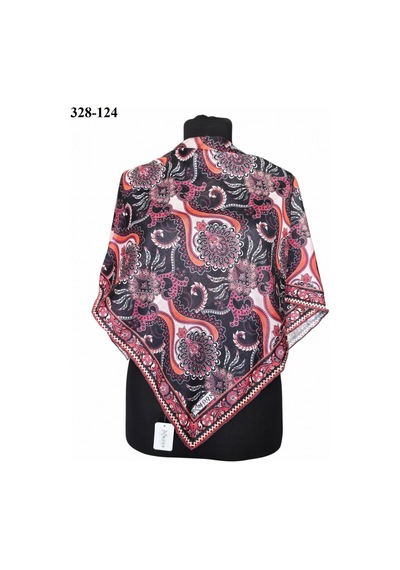 Moonscarfs Moonscarf Soft Pamuk Eşarp Siyah 328-124 Çok Renkli