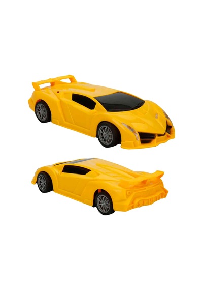 1:18 Şarjlı Uzaktan Kumandalı Spor Araba - Full Fonksiyon Usb Kablolu Oyuncak Araba 20 Cm Sarı