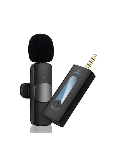Kablosuz Yaka Mikrofonu 3.5mm Aux Pc Tablet Video Kayıt Vlog Amfi Telefon Hoparlör Mikrofon