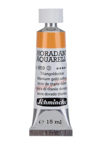 Schmincke : Horadam Aquarell Artist Sulu Boya : 15 Ml Tüp : Seri 2 659 Titanium Gold Ochre