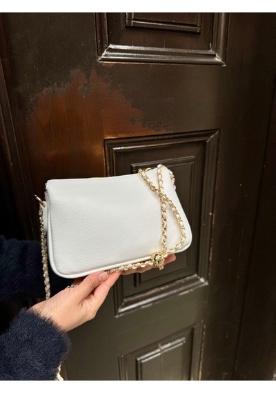 Just Polo Kadın Zincir Askılı Günlük Ve Özel Kullanıma Uygun Şık Tasarımlı Omuz & Çapraz Çanta Shoulder Bag Taş