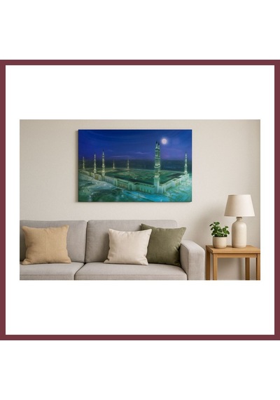 Storeşahin Mescid-i Nebevi Duvar Tablosu Resmi - İslami Hediye Seçeneği 40x60 Cm Shn0720