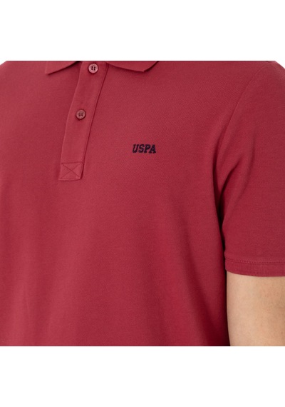 U.S. Polo Assn. Erkek Regular Fit Polo Yaka Basic T-shirt Vişne