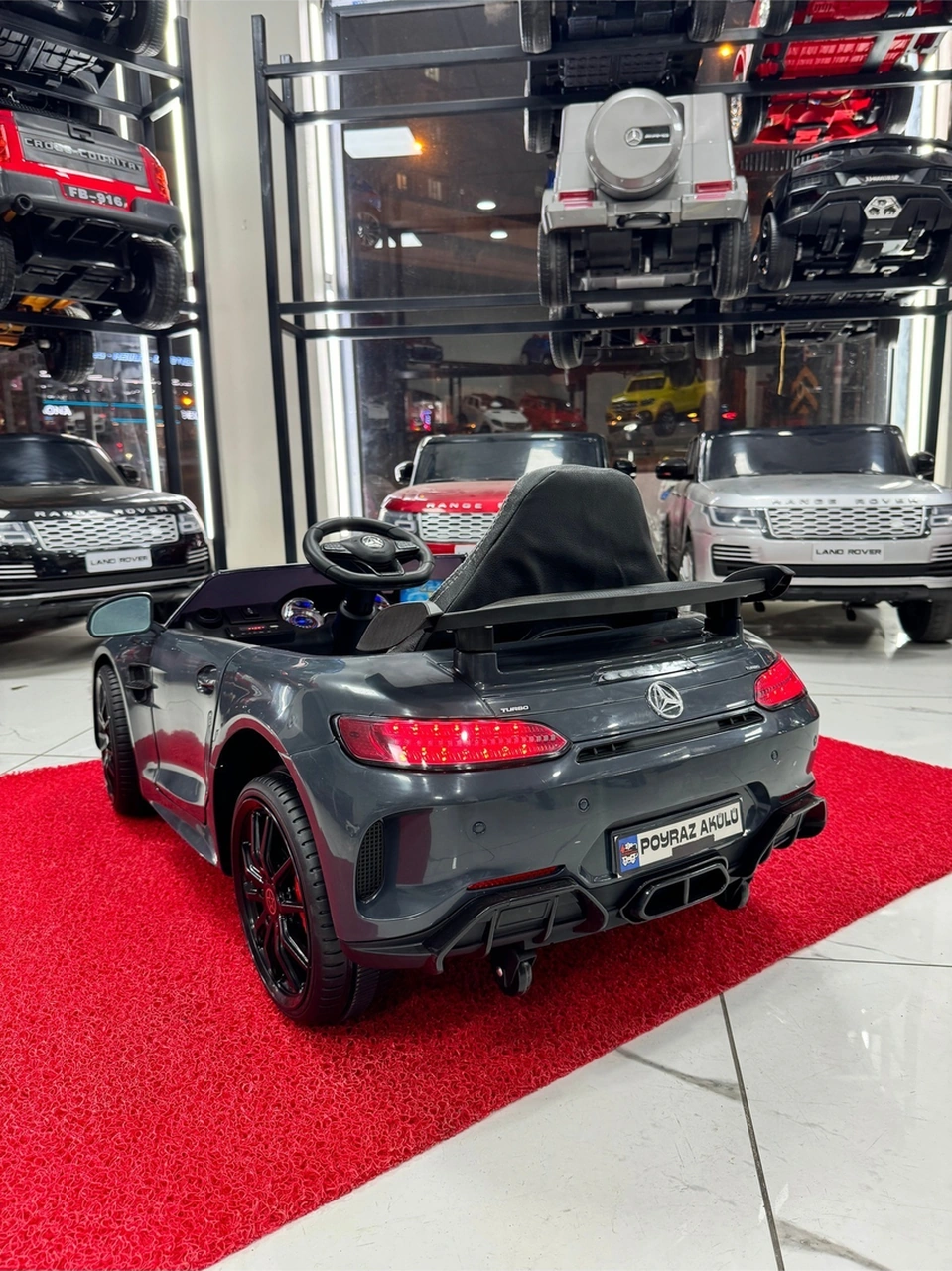 Mersedes Gtr Akülü Araba 0-6 Yaş Antrasit
