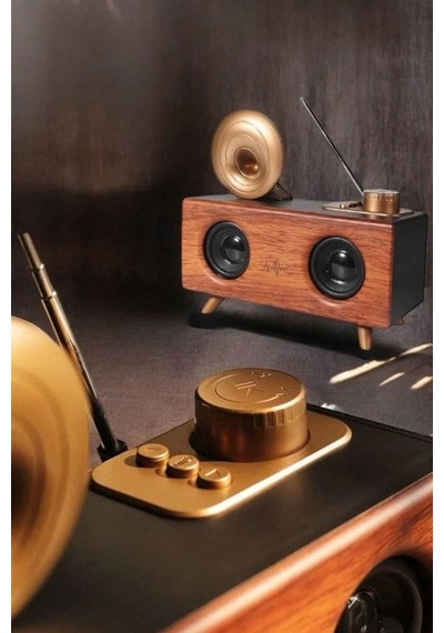 Znv Zenvia Mey İthalat Nostaljik Görünümlü Bluetooth Bağlantılı Speaker Znv2025 Cmn