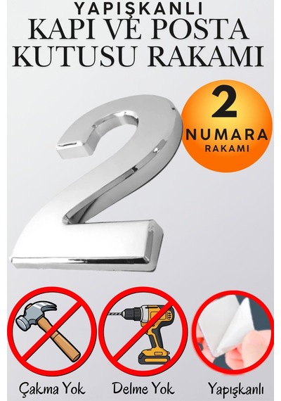 Krom Yapışkanlı Kapı Numarası 2 5 Cm / 50 Mm Küçük Boy Rakam Sayı - Daire, Posta Kutusu, Otel Oda No, Asansör, Kat Planı, Araç Model Ve Apartman İçi Dekoru İçin Kendinden Yapışkanlı Krom Numaratör 2 2 Krom Yapışkanlı Kapı Numarası 2 5 Cm / 50 Mm Küçük Boy Rakam Sayı - Daire, Posta Kutusu, Otel Oda No, Asansör, Kat Planı, Araç Model Ve Apartman İçi Dekoru İçin Kendinden Yapışkanlı Krom Numaratör 2 2